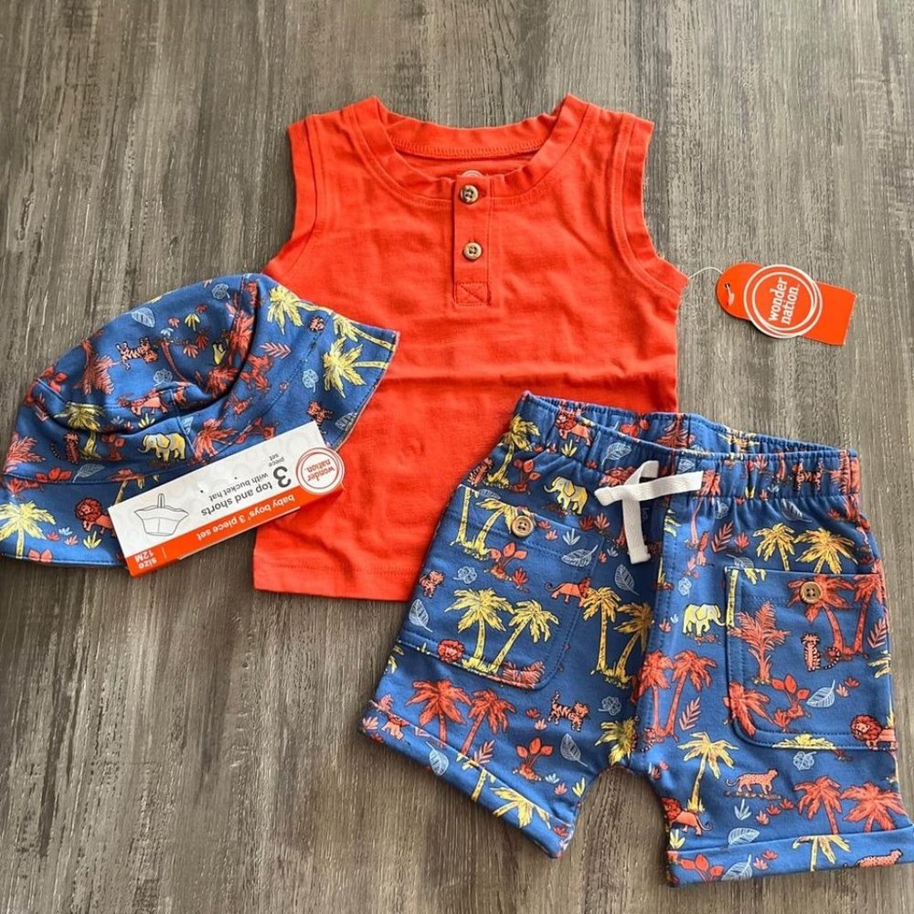 New Baby Boy Outfit 12M